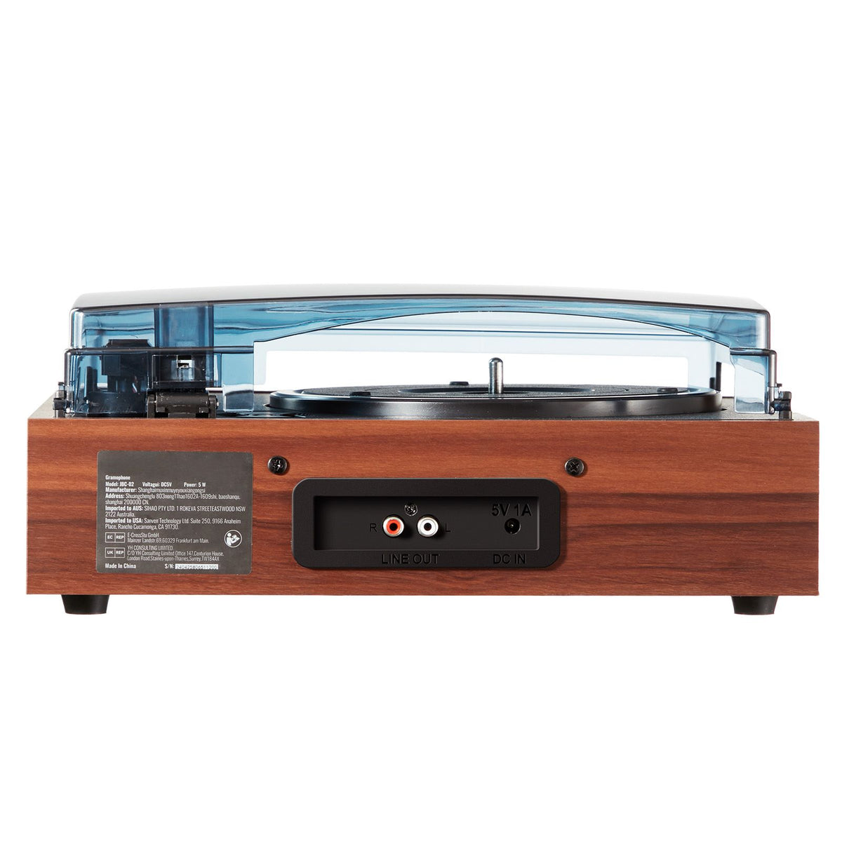 Bluetooth Vinyl Record Player 3-Speed Belt Driven Turntable 5W Speakers — product image 12