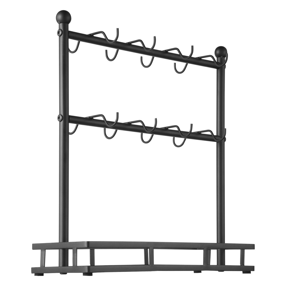 Countertop 16-Hook Coffee Mug Rack with Storage Base
