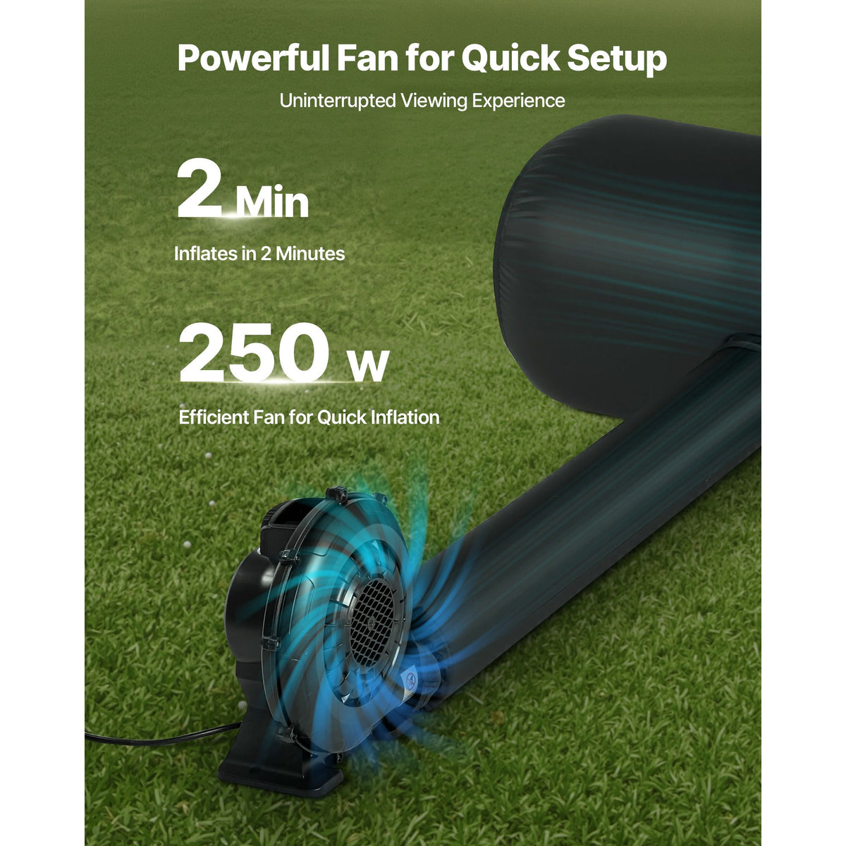 20 ft Inflatable Movie Screen 16:9 600D Movie Projector with Portable Bag — product image 3