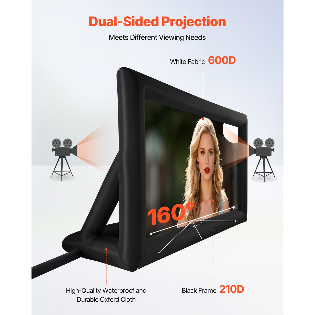 20 ft Inflatable Movie Screen 16:9 600D Movie Projector with Portable Bag — product image 4