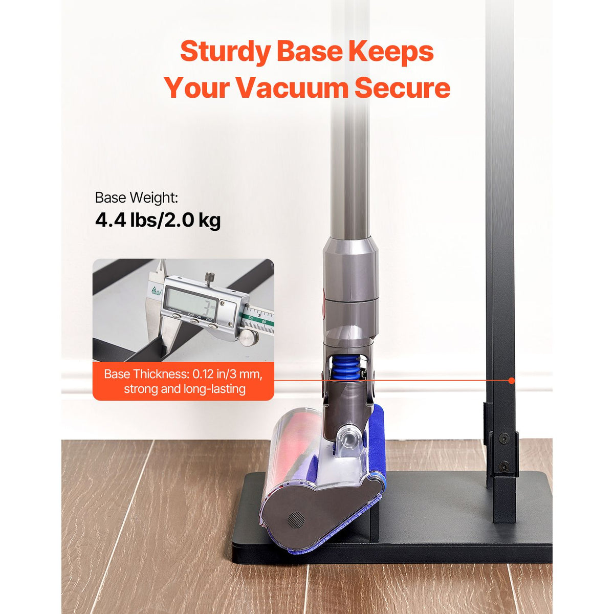 Freestanding Vacuum Storage Stand with 4 Hooks – Compatible with Selected Dyson Models