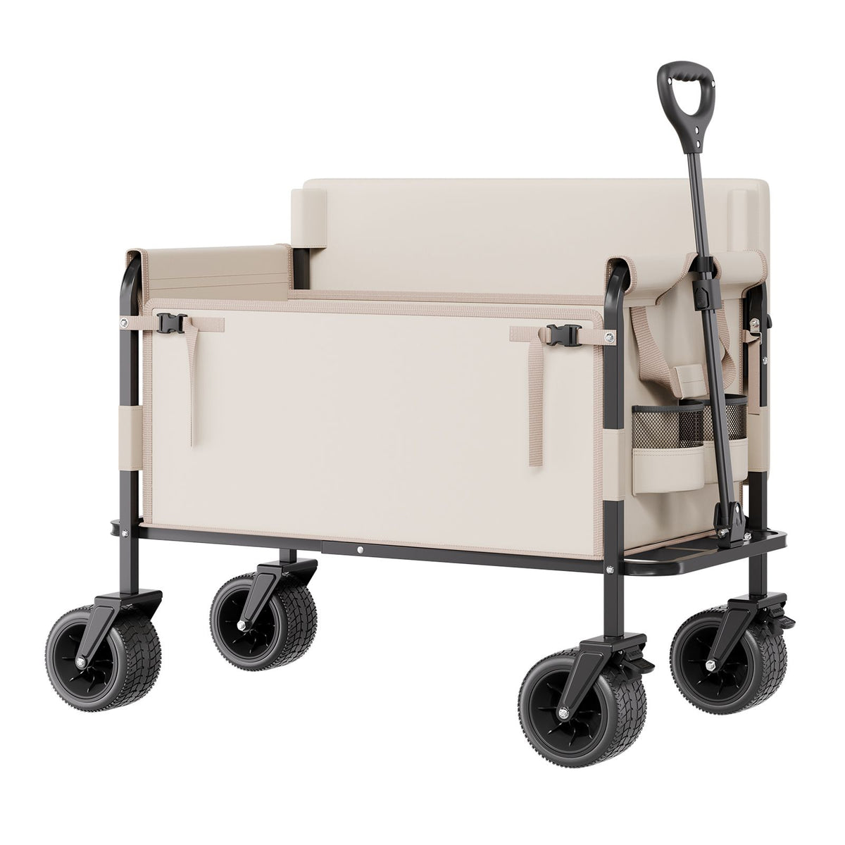 Folding Utility Wagon with Convertible Bench - 220 L, 550 lb Supplier Rating