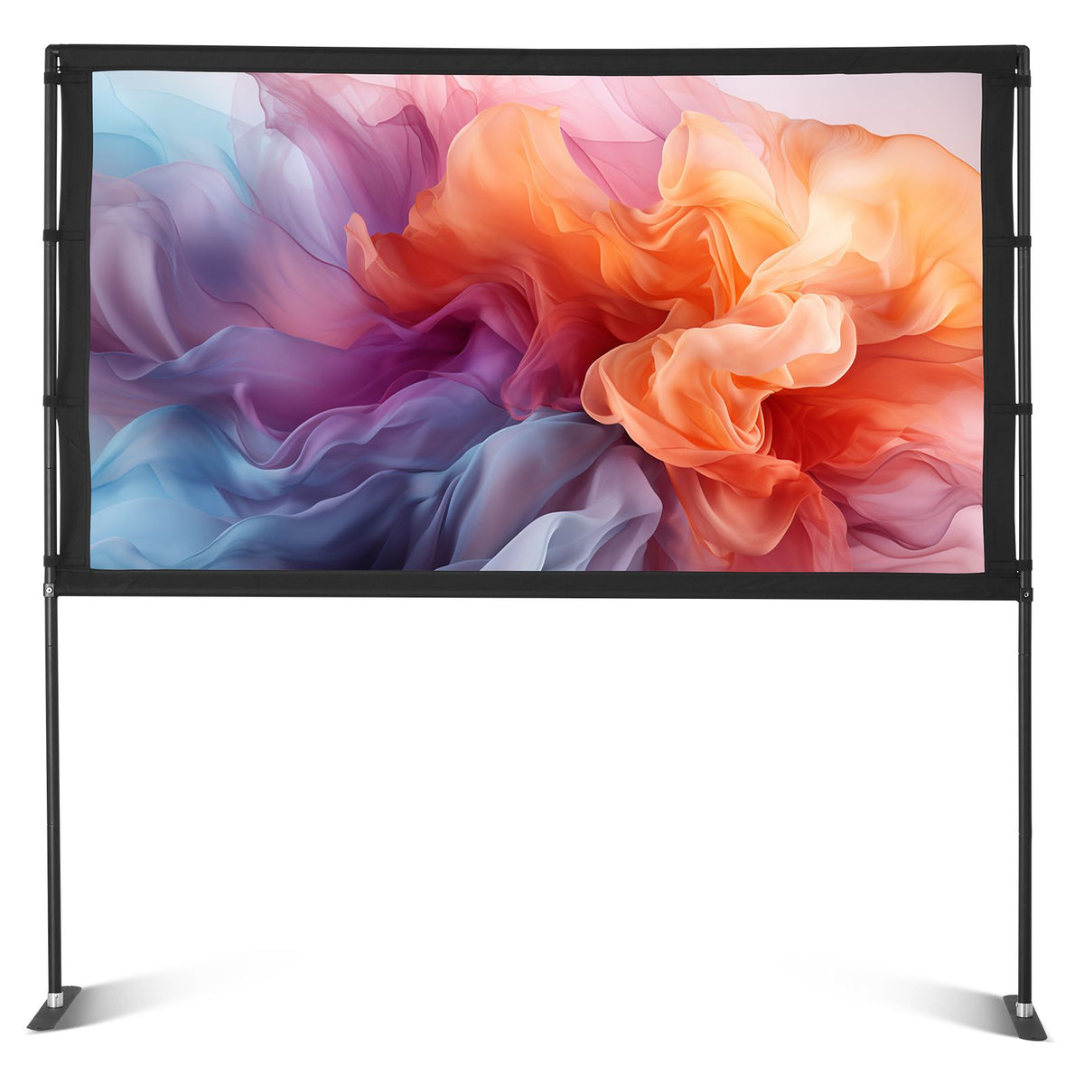 Projector Screen with Stand, 80 Inch 160° Wide Angle Indoor Outdoor Projection Screen, 16:9 4K HD Wrinkleless Portable Dual-Stand Screens with Carry Bag, for Movie Home Theater Presentation — product image 11
