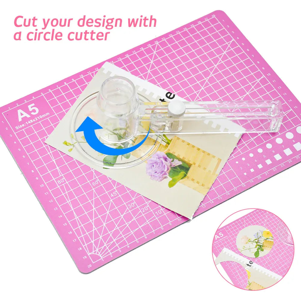 58mm Button Maker Machine DIY Badge Making Pin Press Machine with All-Inclusive Accessories for Custom Pin Badges Mirrors Fridge Magnets Gift Set Pink — product image 4