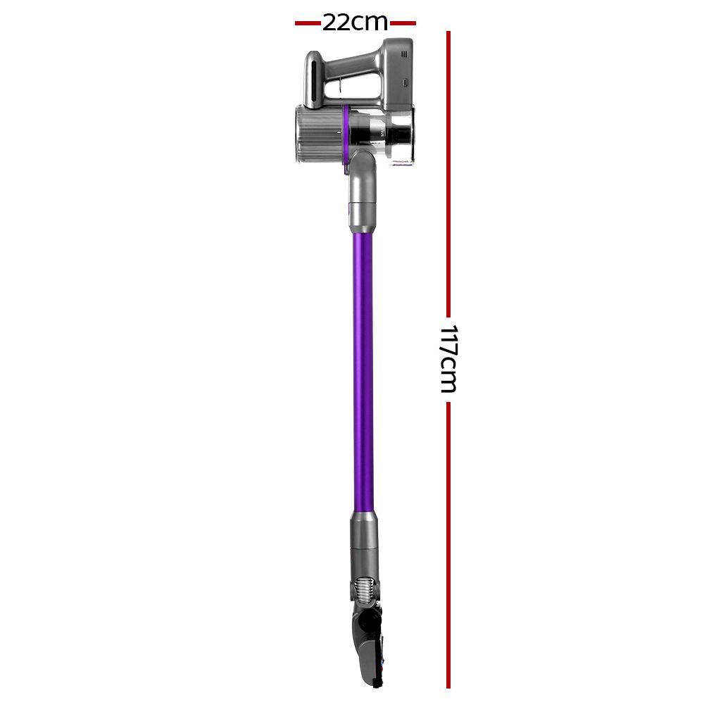 Devanti Stick Vacuum Cleaner Bagless Cordless 120W Purple — product image 8