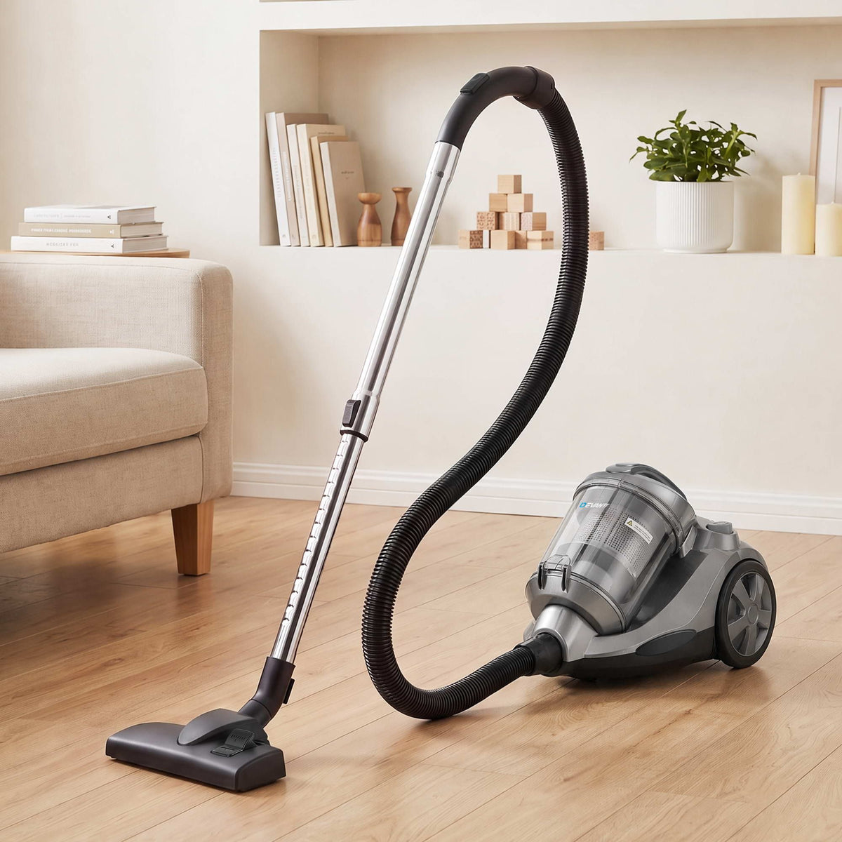 Devanti 4L 2000W Bagless Canister Vacuum Cleaner – Grey