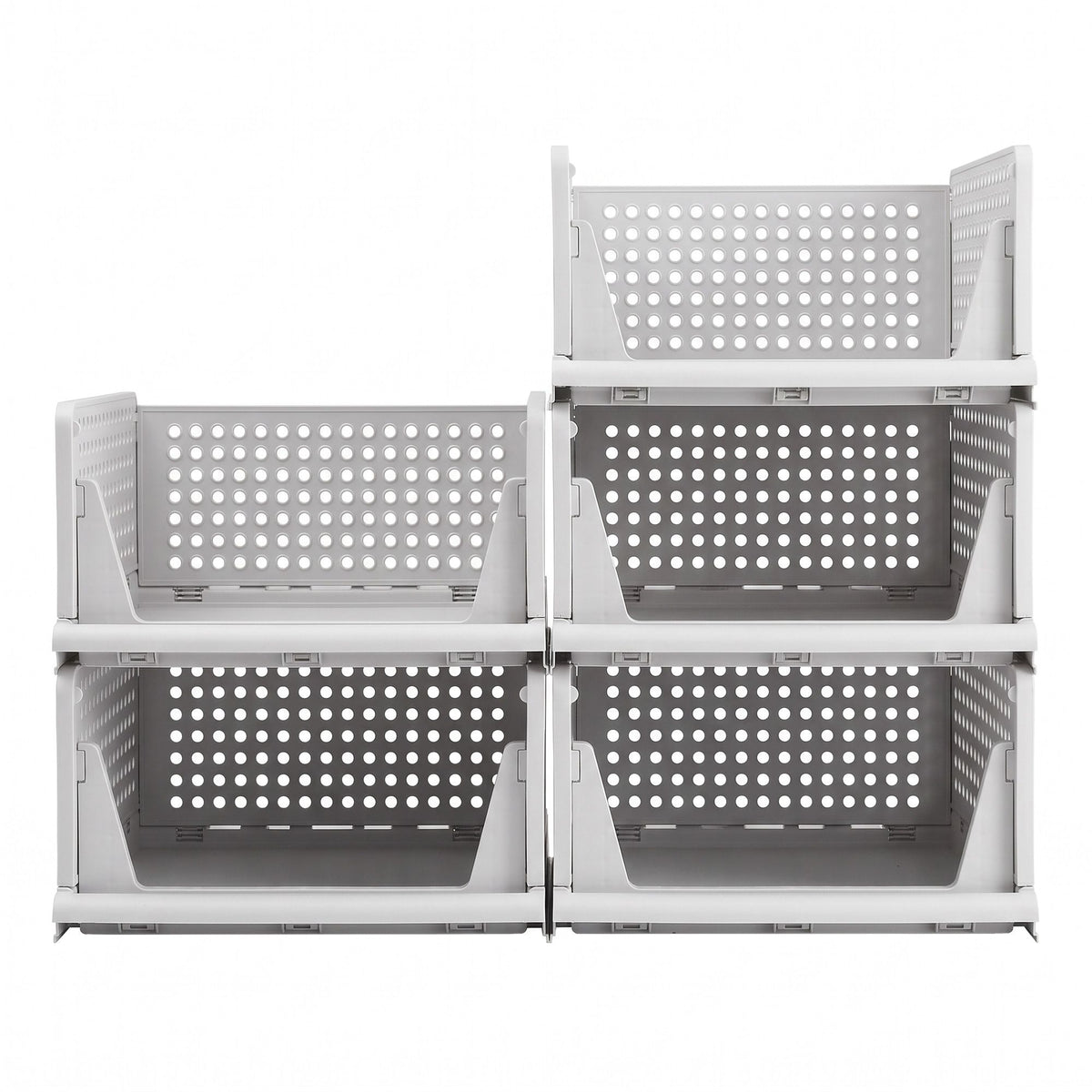 Artiss Foldable Stackable Wardrobe Organisers – 5-Pack