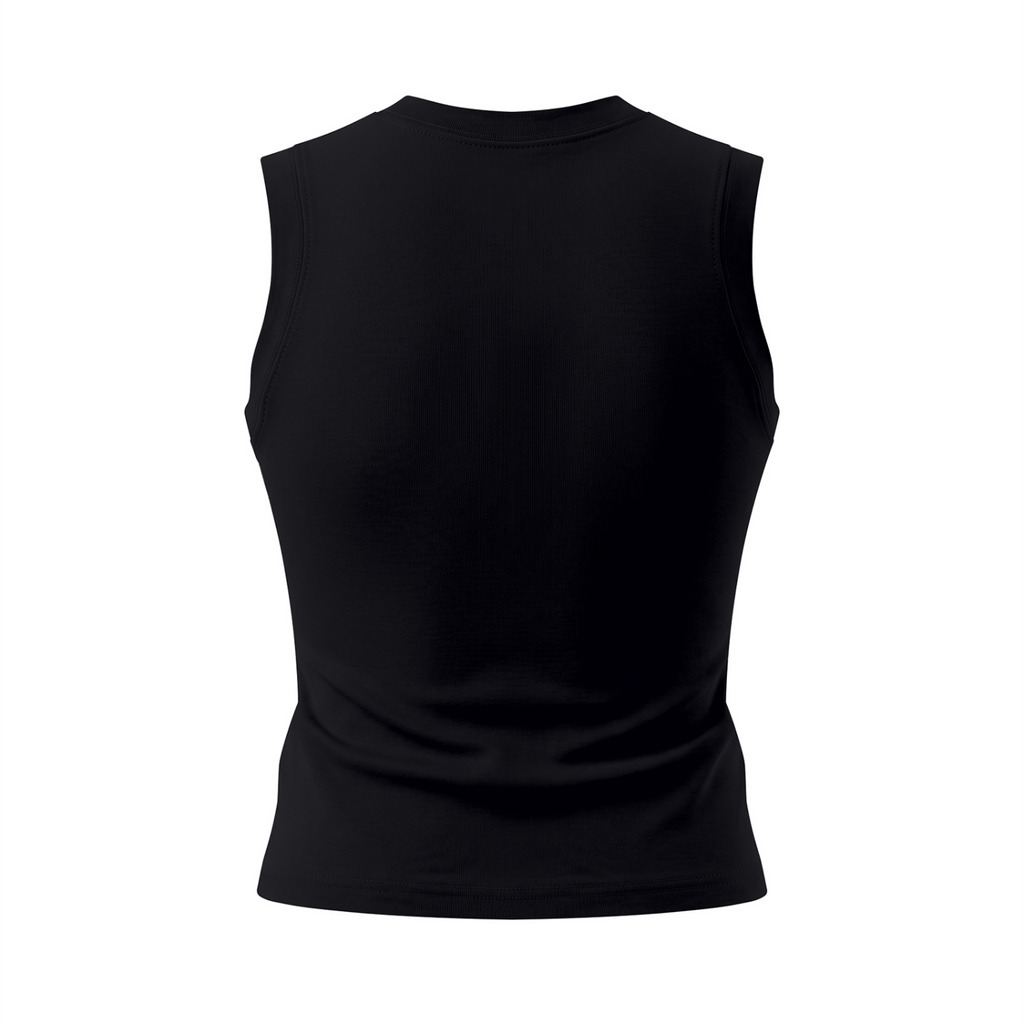Celestial Butterfly Women’s Crewneck Tank Top V2 - Black back mockup