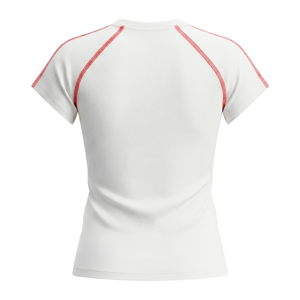 Happy Spouse Happy House Women's Graphic Raglan T-Shirt - White back 3D mockup