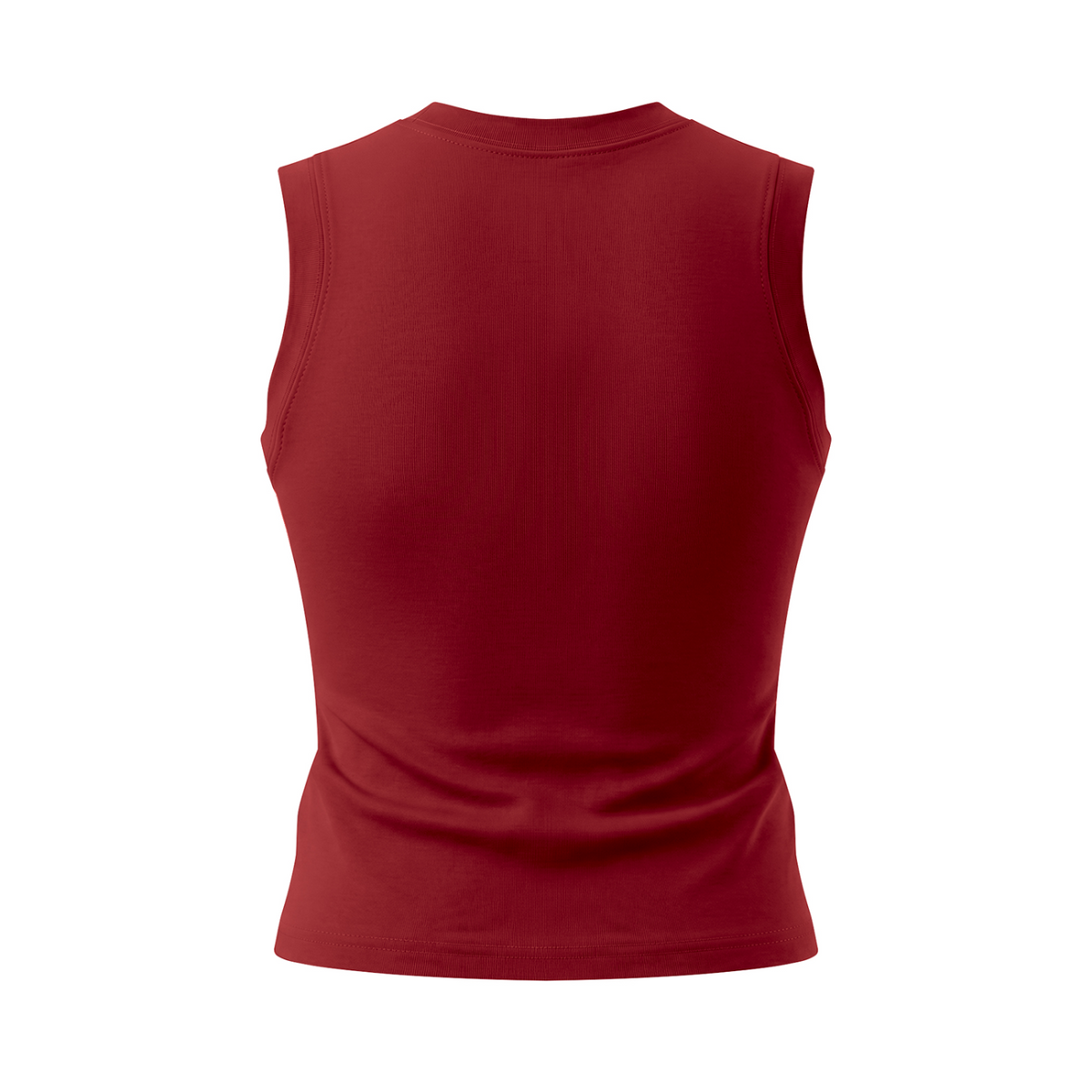 Women's Crewneck Tank Top - Wine Red back mockup