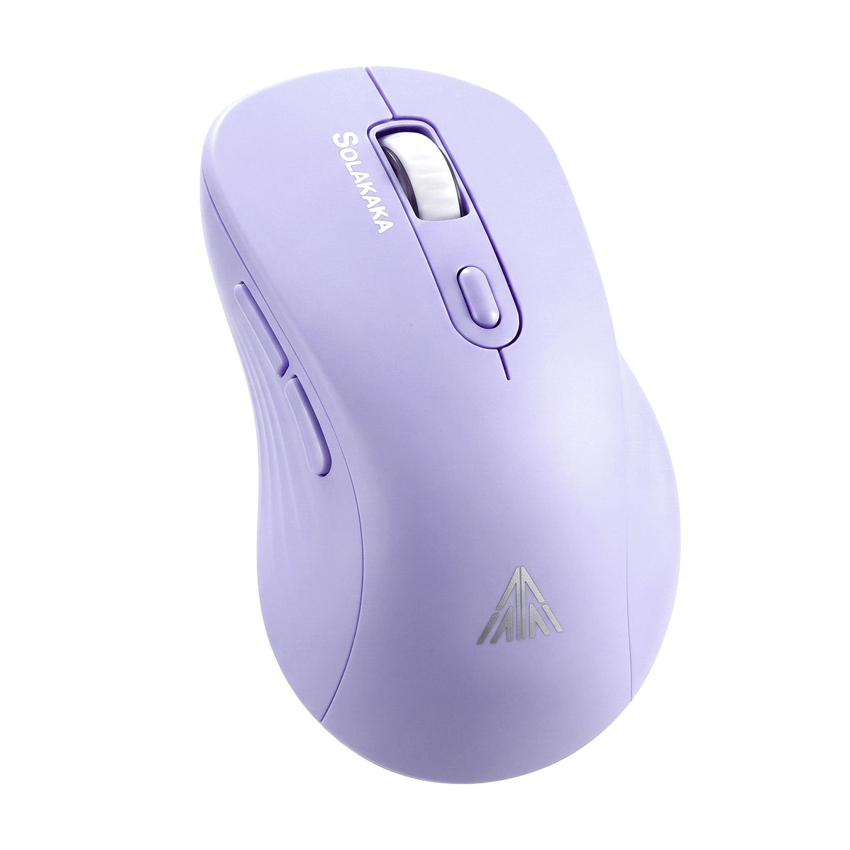 SOLAKAKA Silent Wireless Mouse Bluetooth 2.4GHz 4200 DPI 7 Buttons – Purple