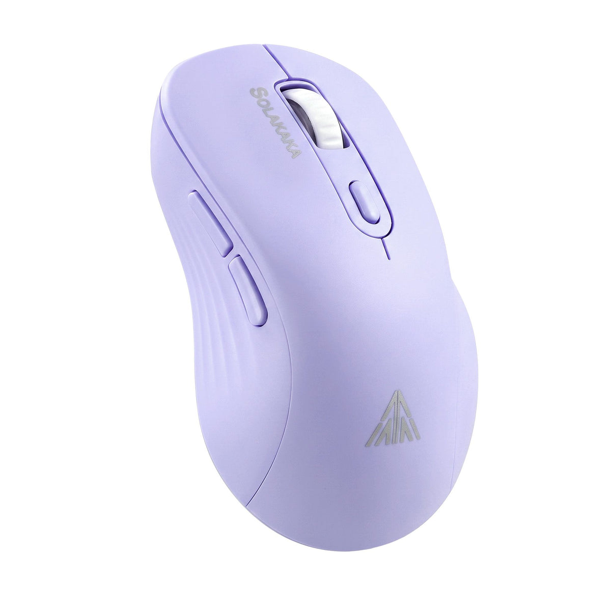 SOLAKAKA Silent Wireless Mouse Bluetooth 2.4GHz 4200 DPI 7 Buttons – Purple
