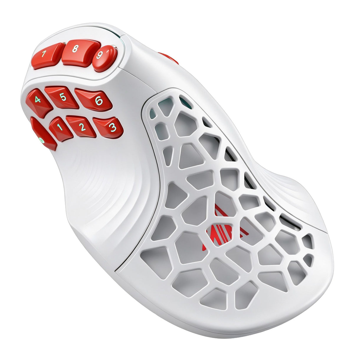 SOLAKAKA E9 Pro Vertical MMO Mouse Tri-Mode 36000 DPI 8000Hz PAW3395 – White