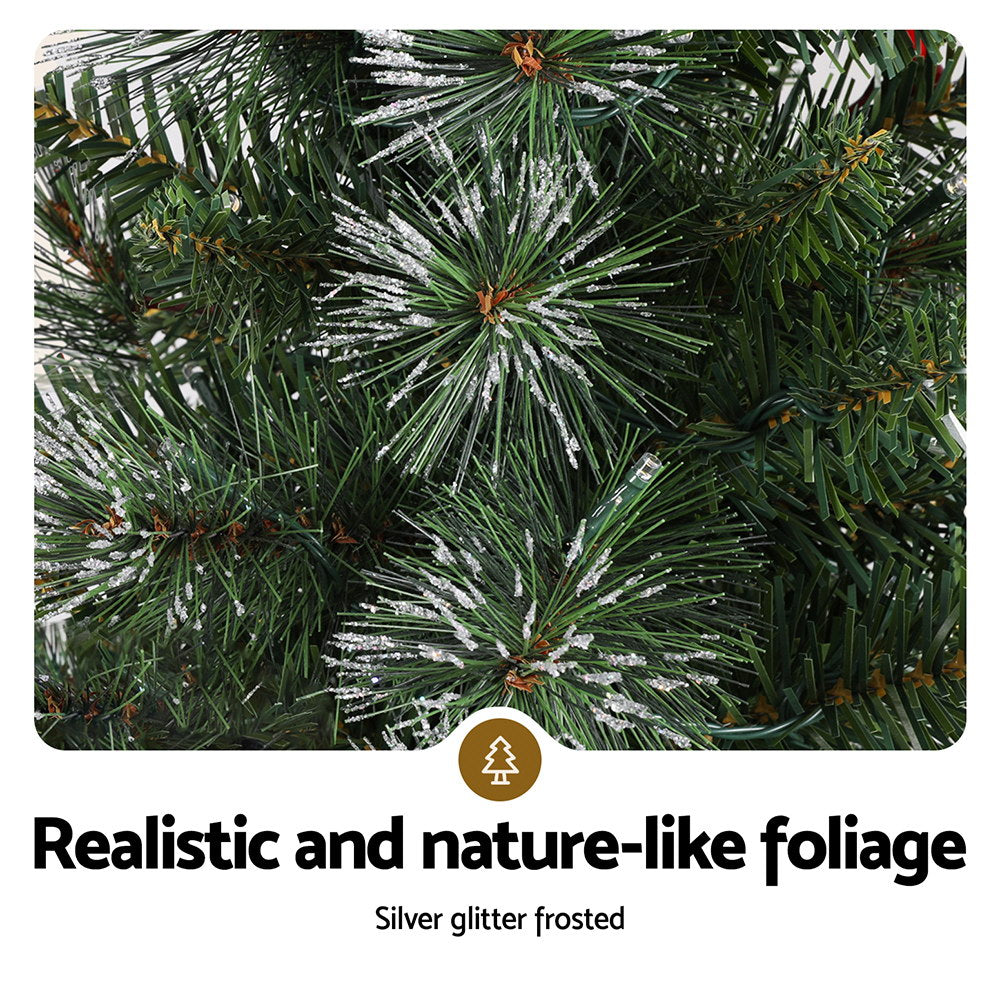 Jingle Jollys 90 cm Snowy Potted Christmas Tree with LED Lights — product image 4 of 7