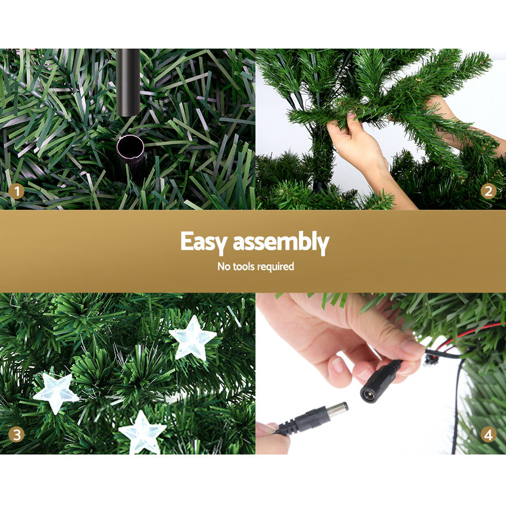 Jingle Jollys Multicolour Fibre-Optic Christmas Tree – 1.2 m, 150 Tips — product image 3 of 7