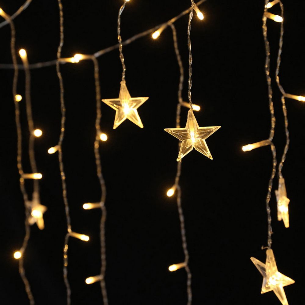 Jingle Jollys Solar Warm White Christmas Icicle Lights – 6 m, 160 LEDs — product image 4 of 7