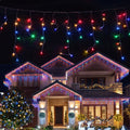 Jingle Jollys 12.5 m Solar Icicle Christmas Lights – Multicolour — product image 1 of 9