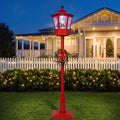 Jingle Jollys Musical Christmas Lamp Post with LED Snowfall – 1.8 m — product image 1 of 7
