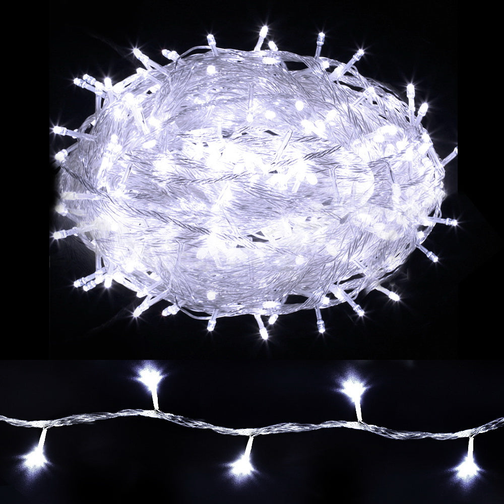 Jingle Jollys Cool White Christmas String Lights – 100 m, 500 LEDs — product image 1 of 8