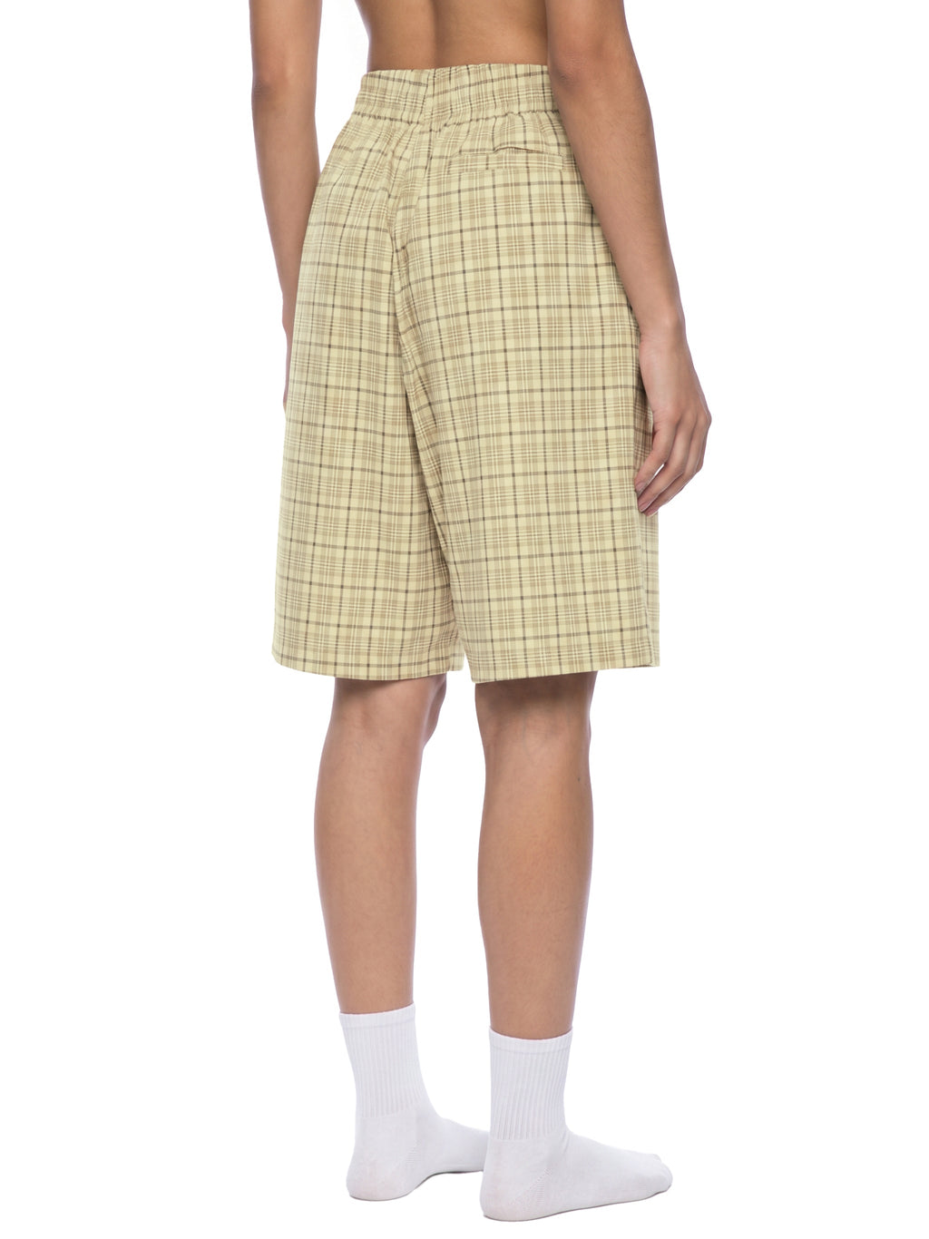 Unisex Plaid Wide-Leg Shorts
