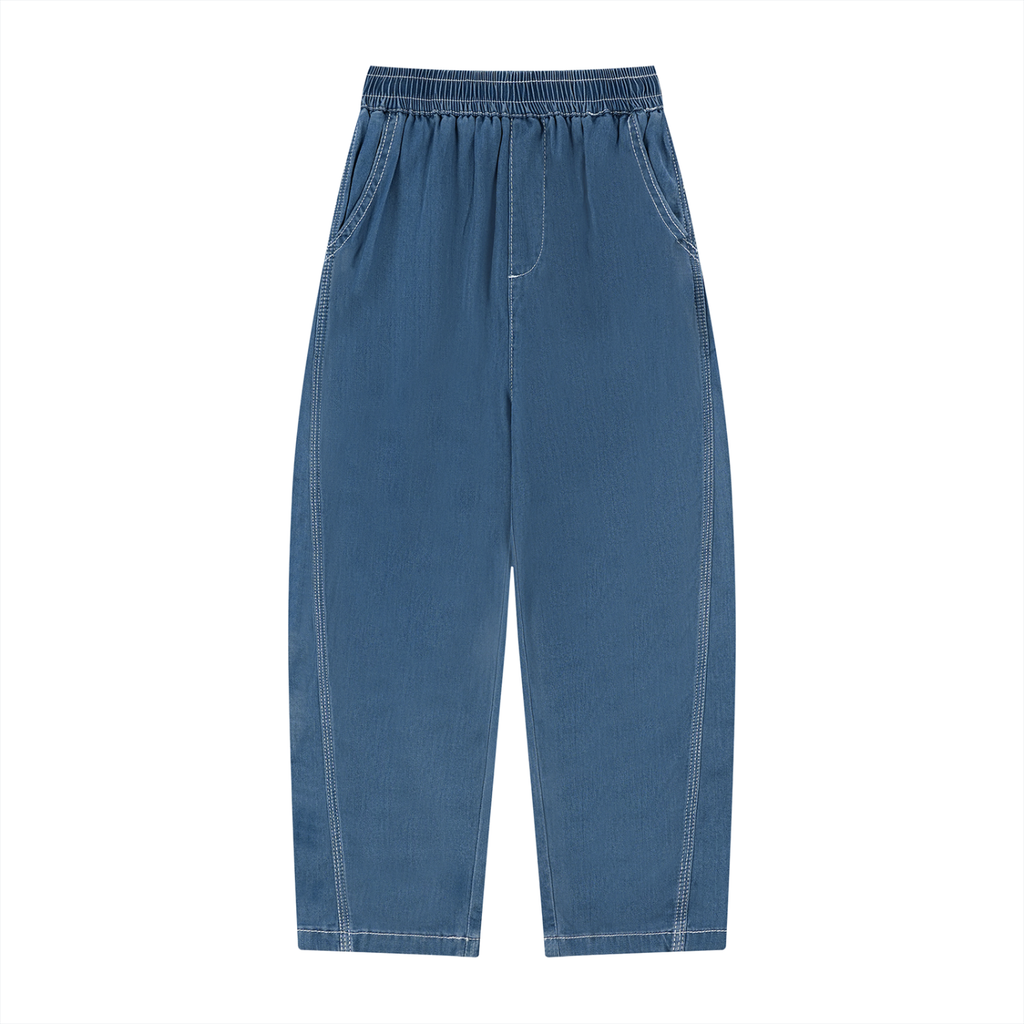 Kids' Vintage-Wash Straight-Leg Jeans