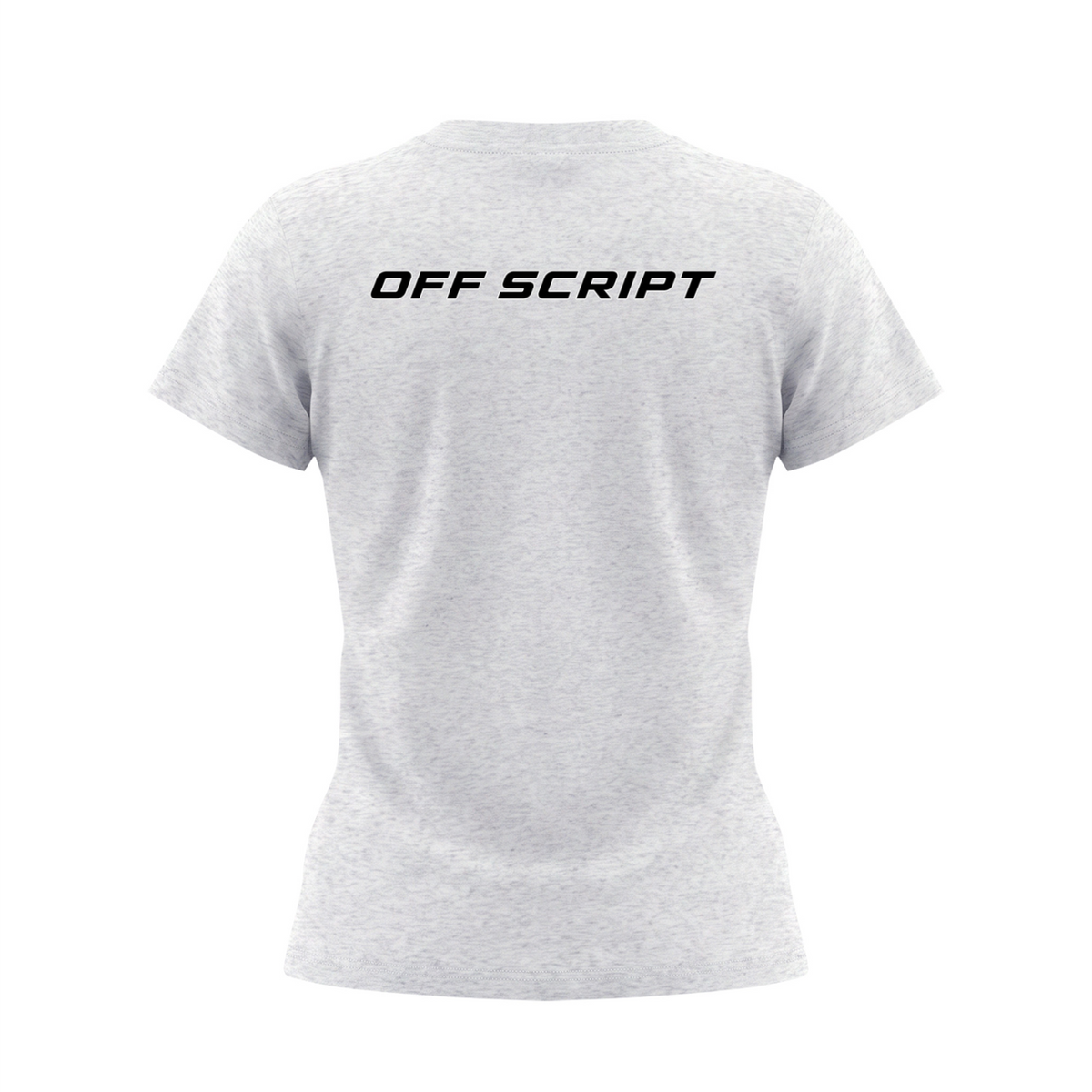 Drop Bear Women's Slim Fit Crewneck T-Shirt - Oat Gray back 3D mockup
