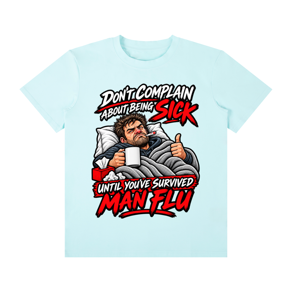 Man Flu Survivor Unisex Graphic T-Shirt – Ice Water