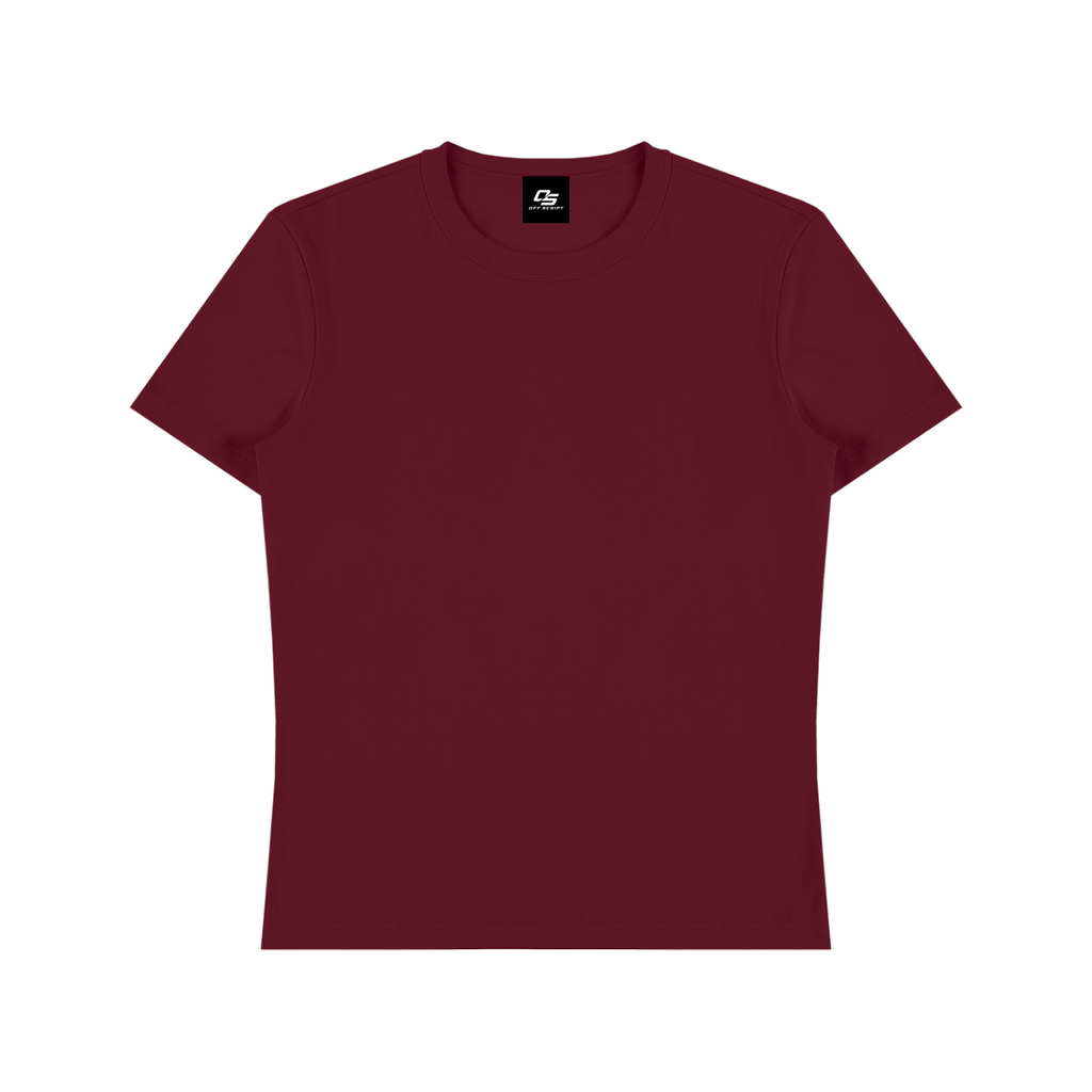 Wine Red Unisex Heavyweight Cotton T-Shirt front product view