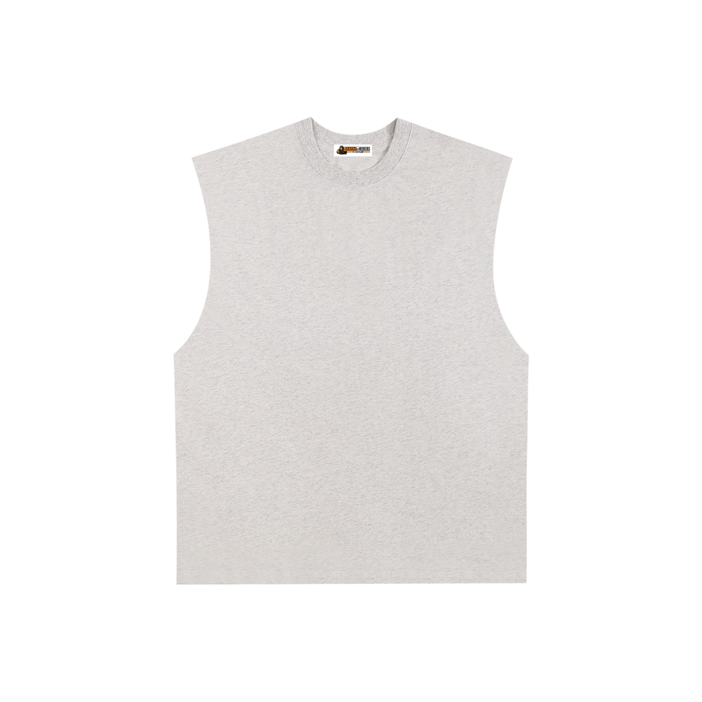 Unisex Raw-Edge Cotton Tank Top