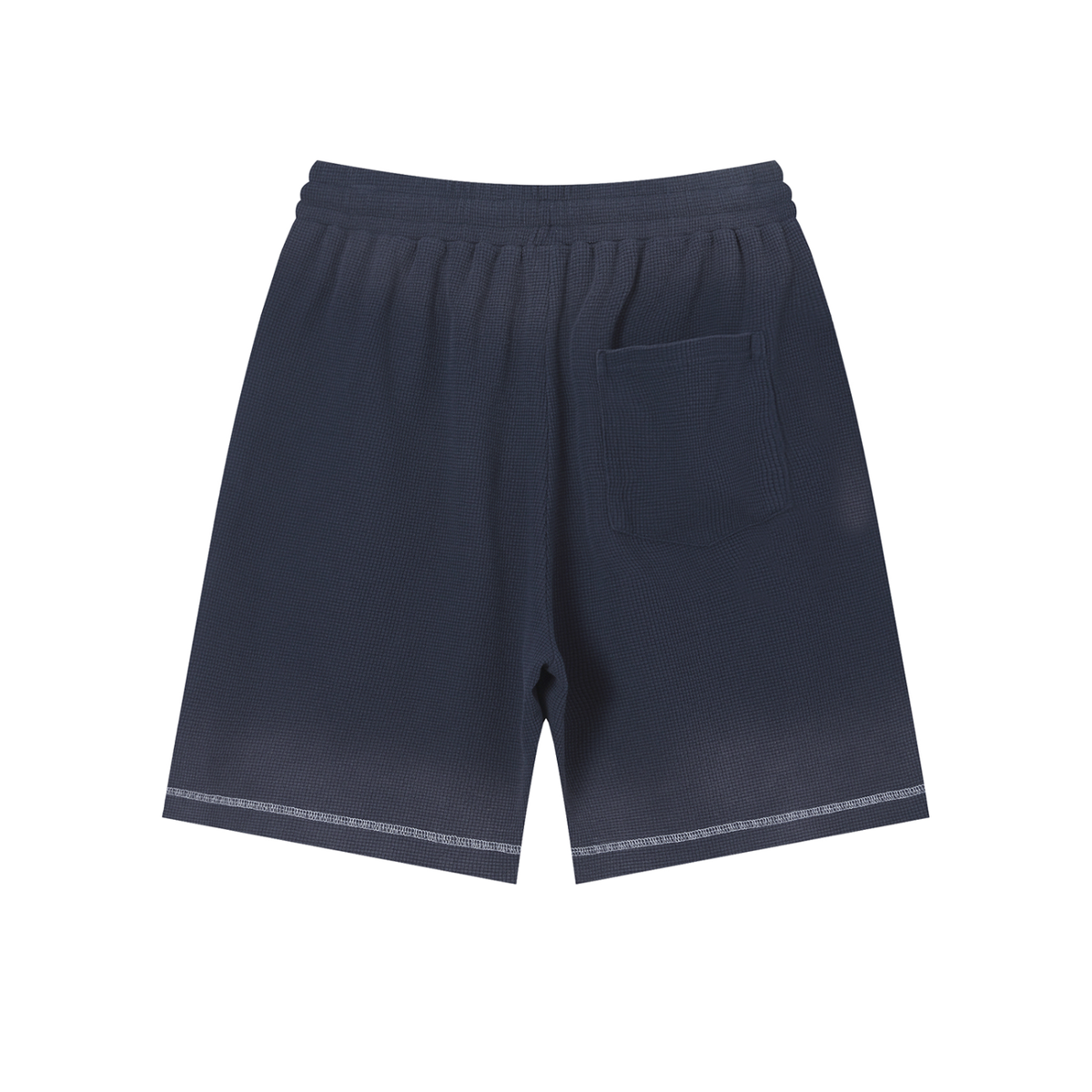 Unisex Sunfade Waffle Raw Hem Shorts