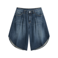 Men’s Wide-Leg Denim Shorts
