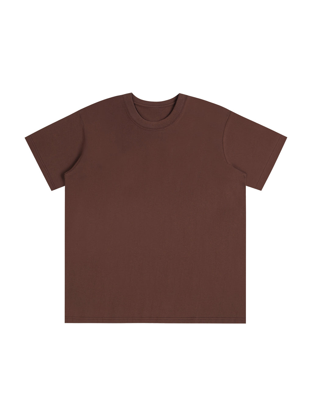 Dark Brown Unisex Seamless T-Shirt front view