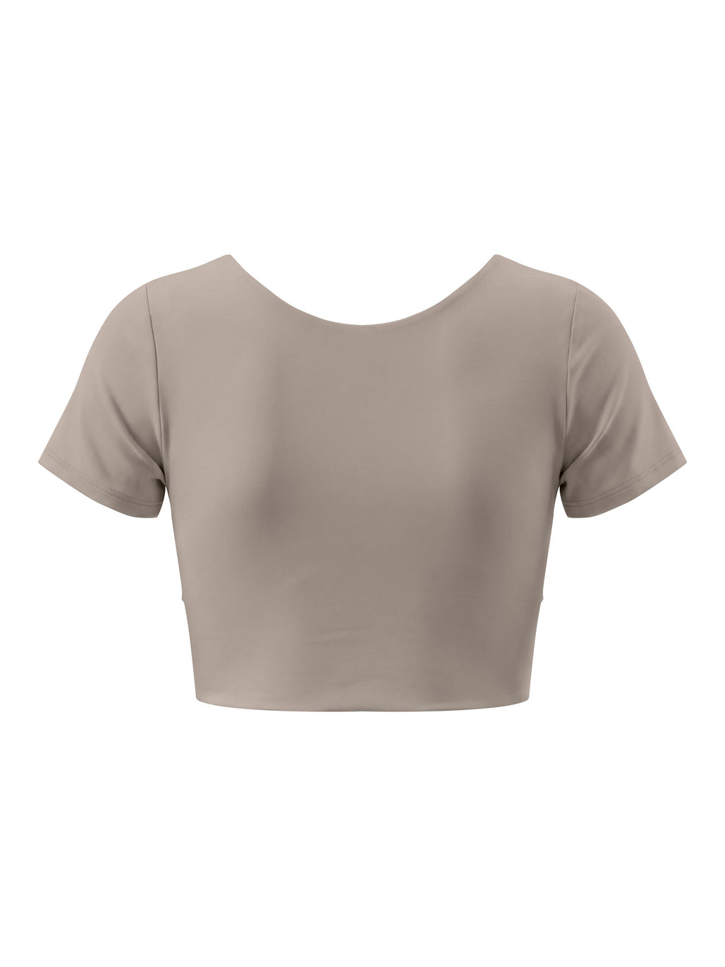 Women's Panelled Crop Yoga T-Shirt