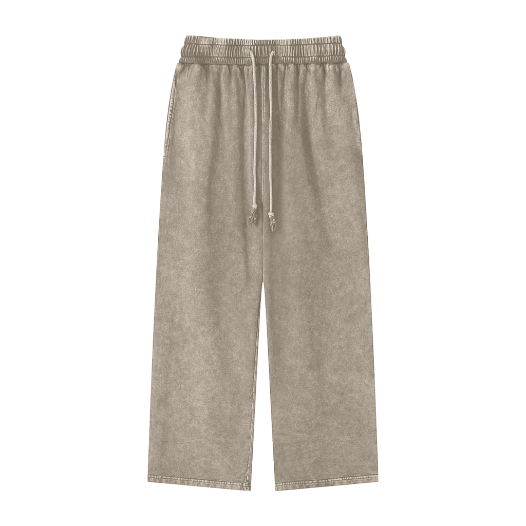 Unisex Snow-Washed Straight-Leg Pants product image