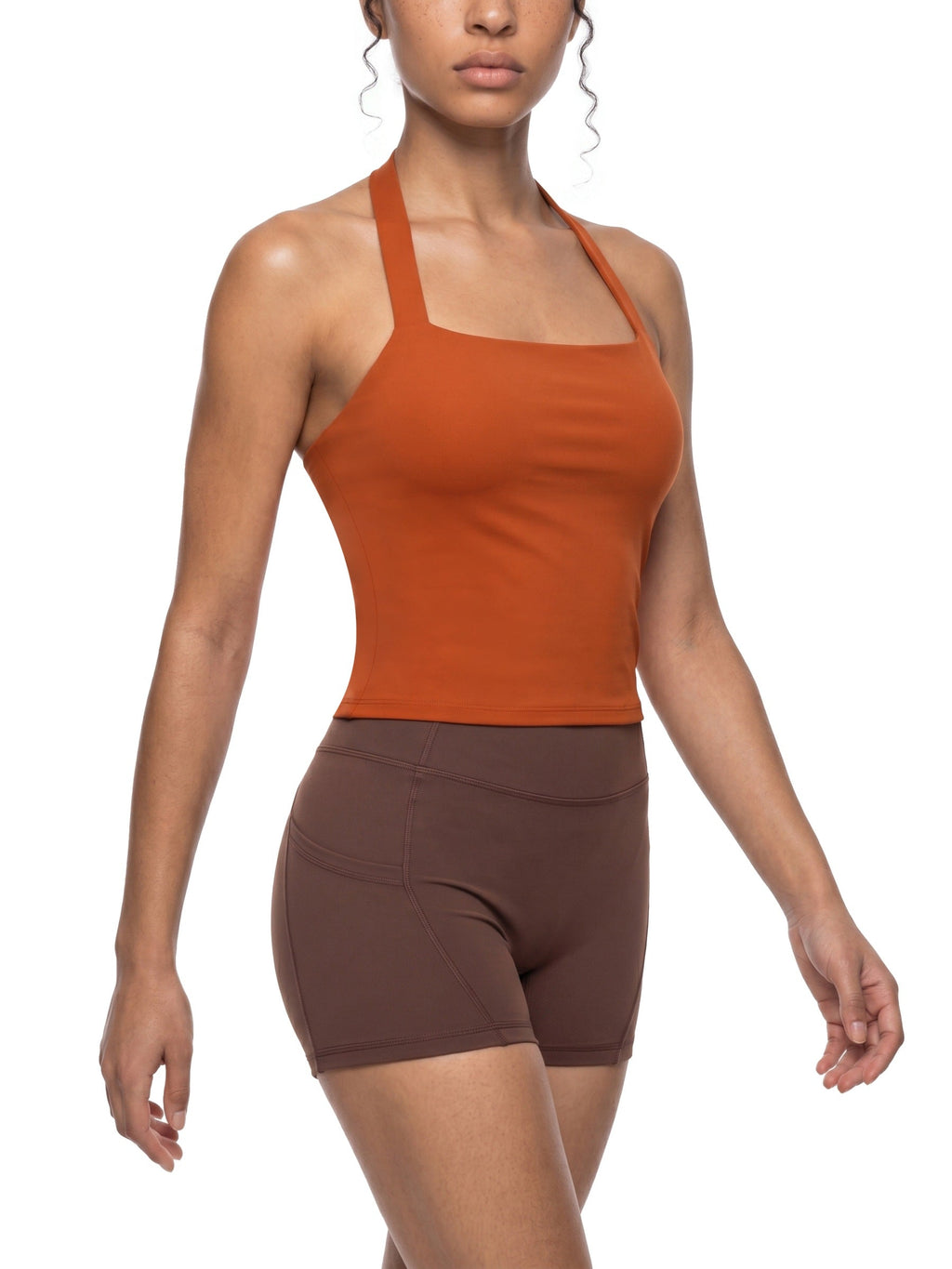 Women's Halter Crop Sports Bra