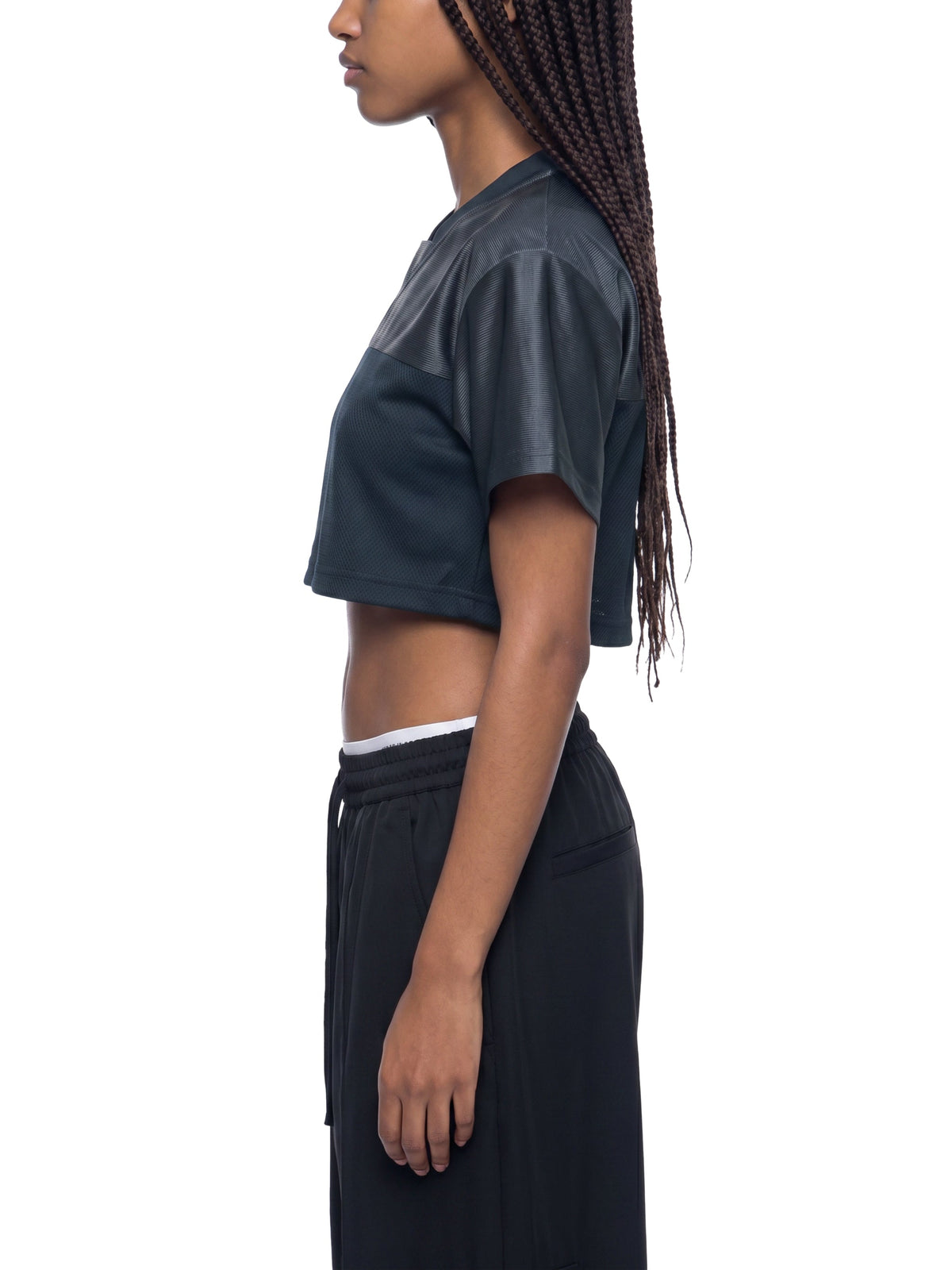 Women’s Cropped Paneled V-Neck Jersey