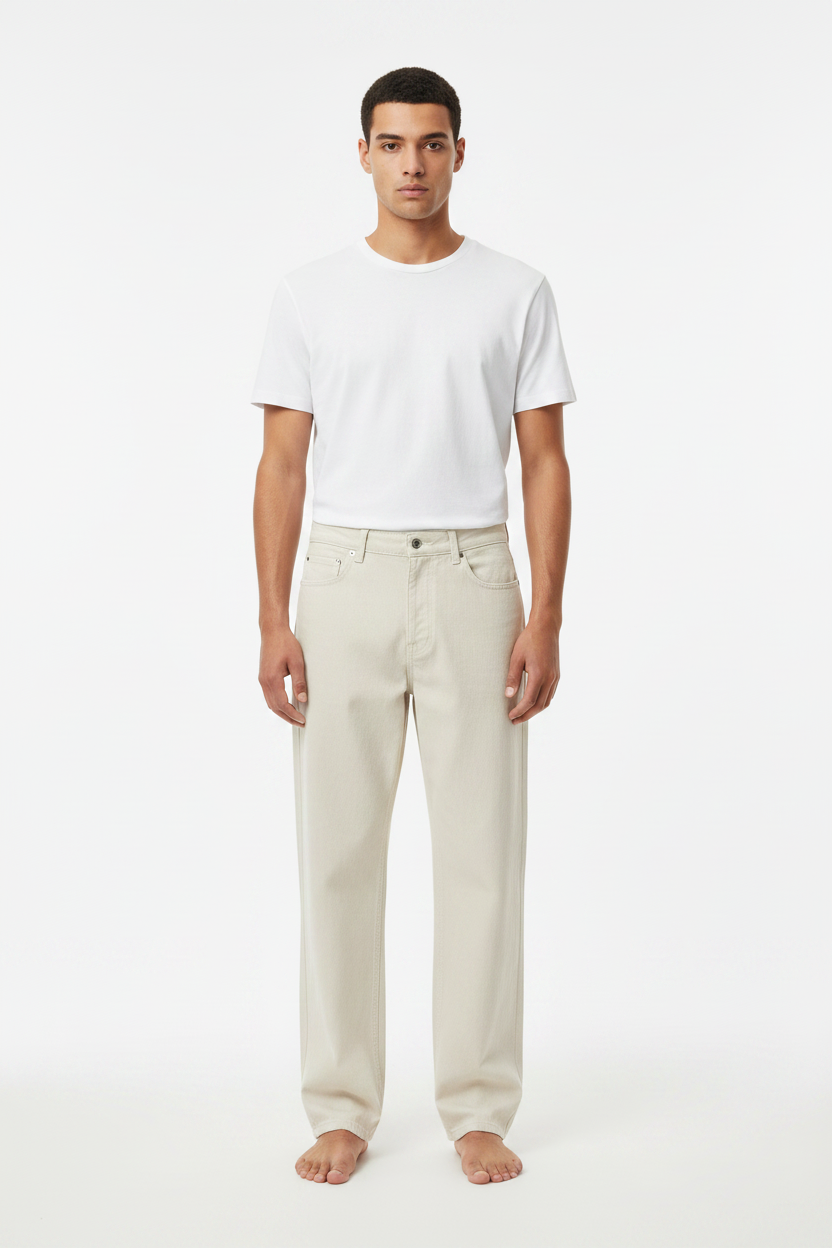 Men’s Heavyweight Cotton Straight-Leg Pants – product view 1