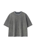 Unisex Mineral Wash Waffle Boxy T-Shirt