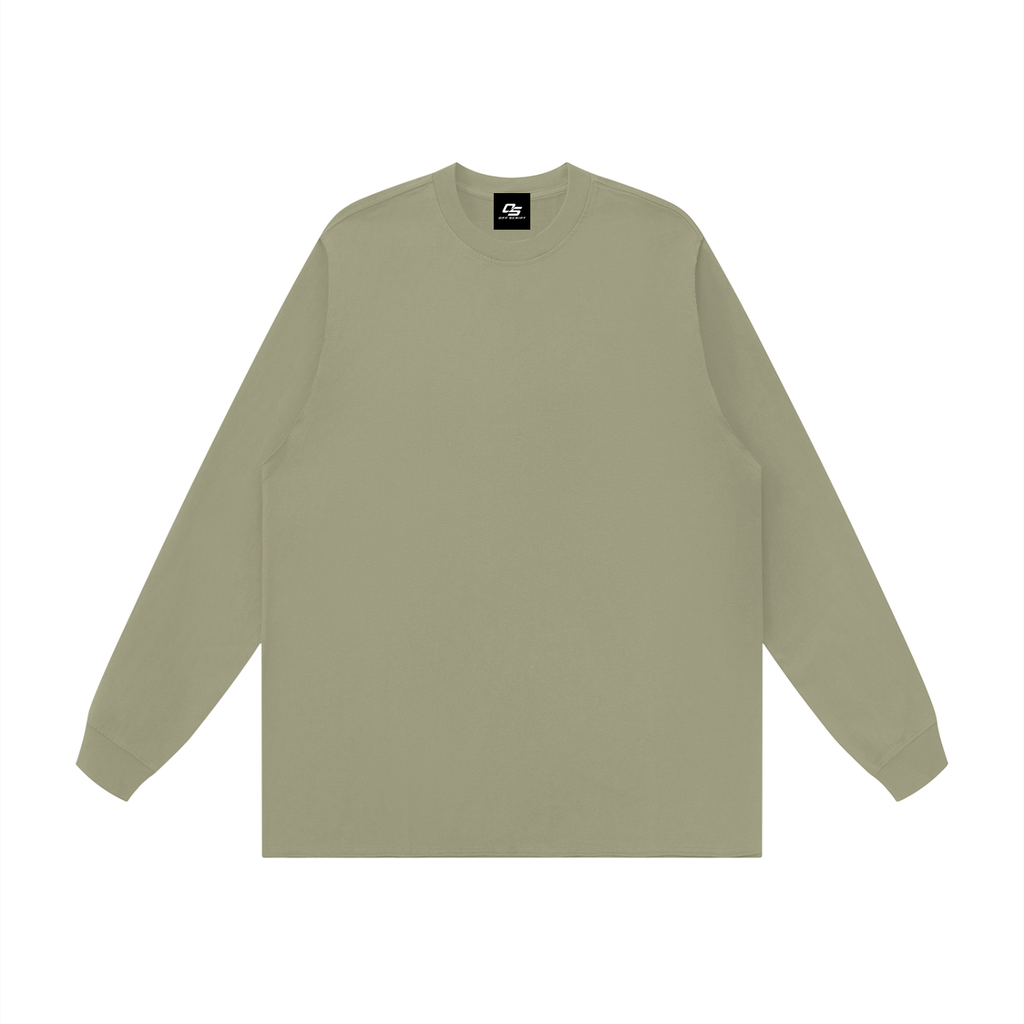 Unisex Raw Hem Long Sleeve T-Shirt