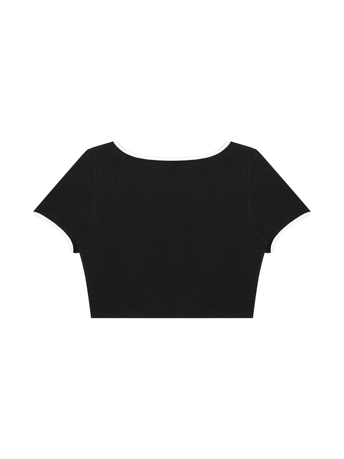 Women's Color Block Crop T-Shirt
