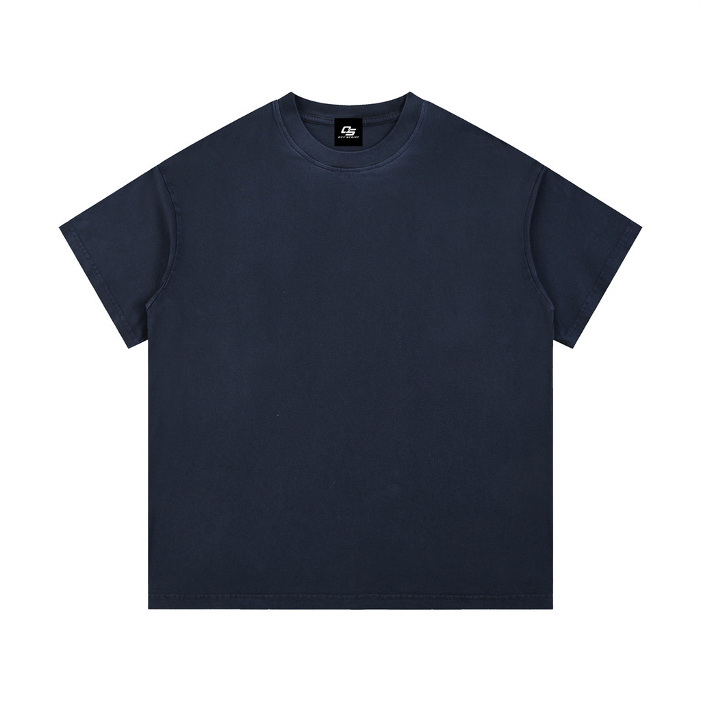 Royal Blue Unisex Vintage-Wash Cotton T-Shirt front view