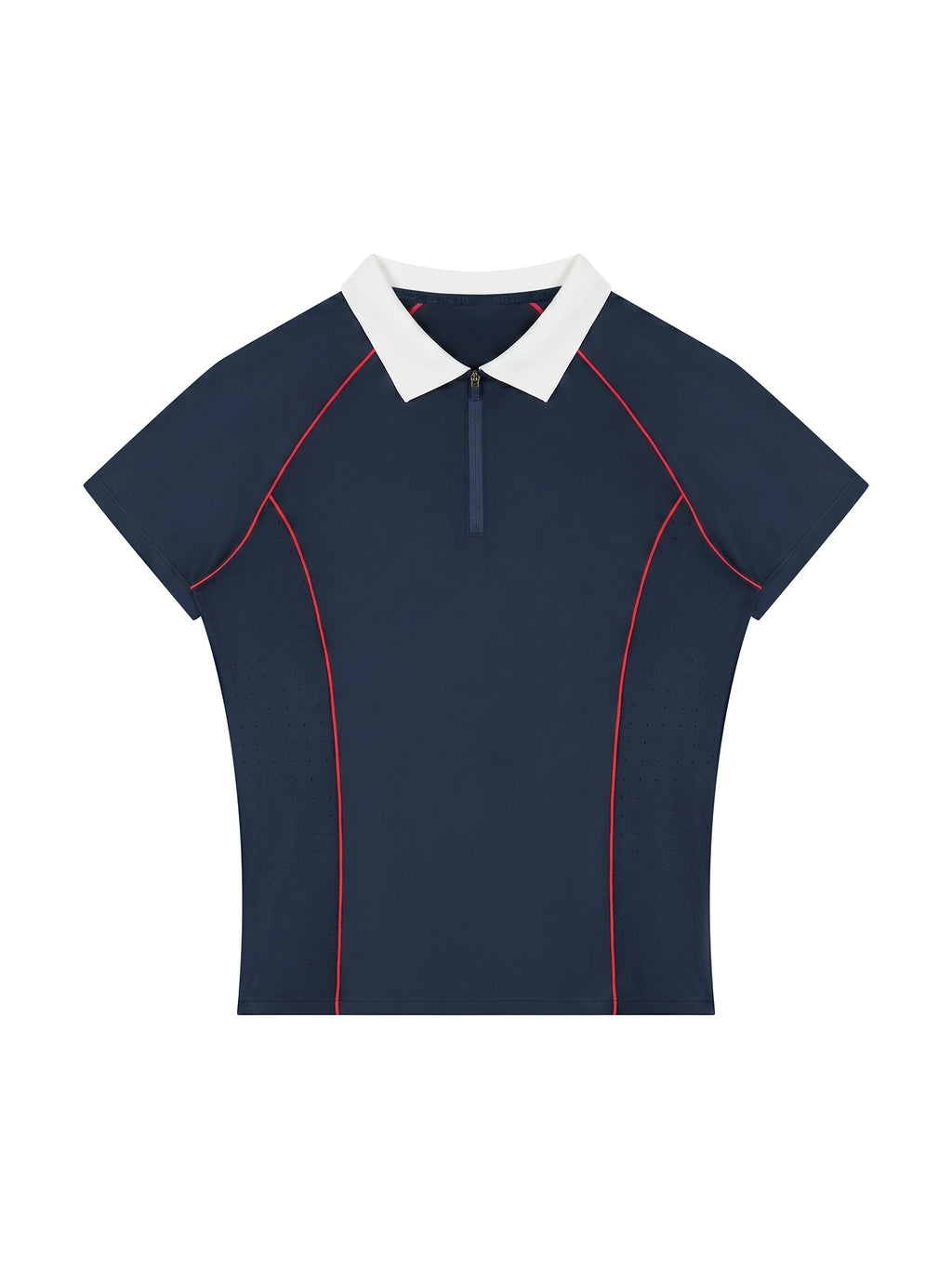 Women’s Slim Fit Quarter-Zip Polo Shirt