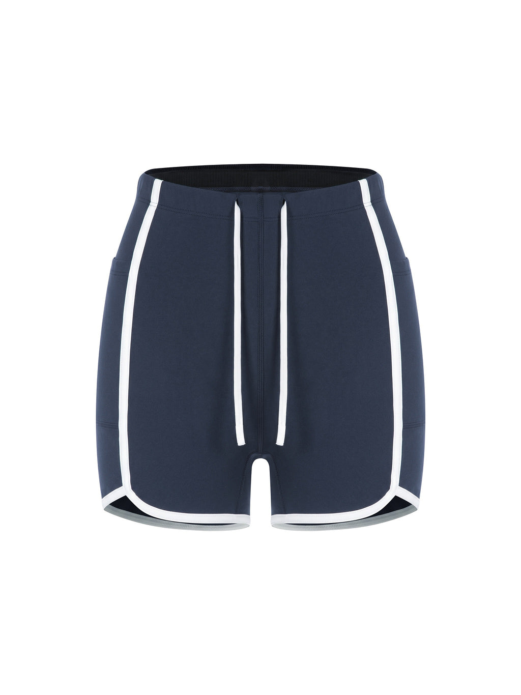 Women's High Rise Color Block Yoga Shorts