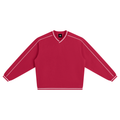 Unisex Color Block V-Neck Sweatshirt