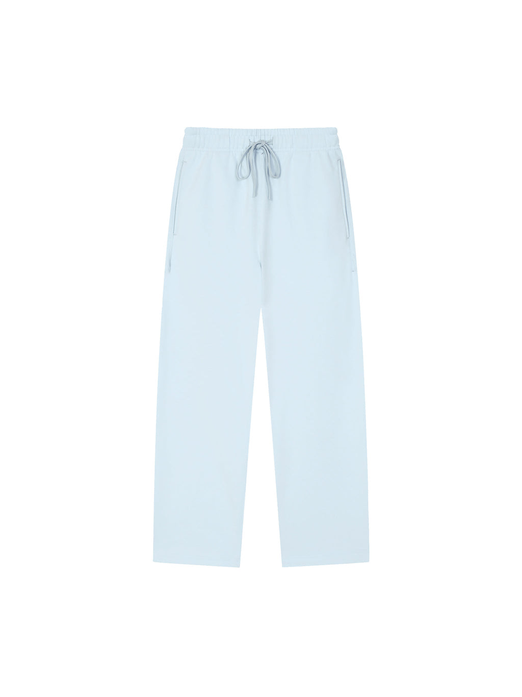 Solid Colour Straight-Leg Sweatpants