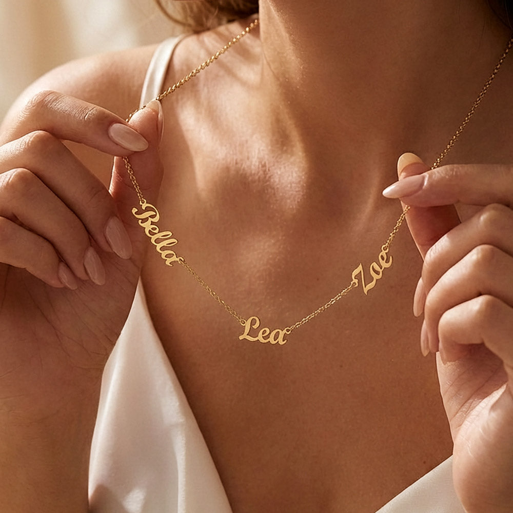 Multiple Name Necklace — product gallery photo 8
