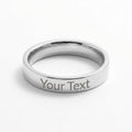 Engraved Women's Ring — Size 6 / Polished Stainless Steel
