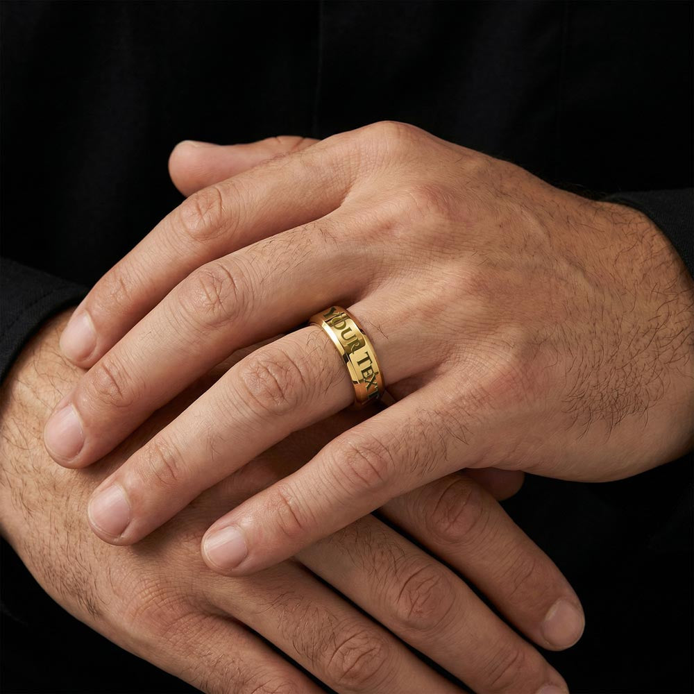 Men's Ring - Engraved — product gallery photo 4