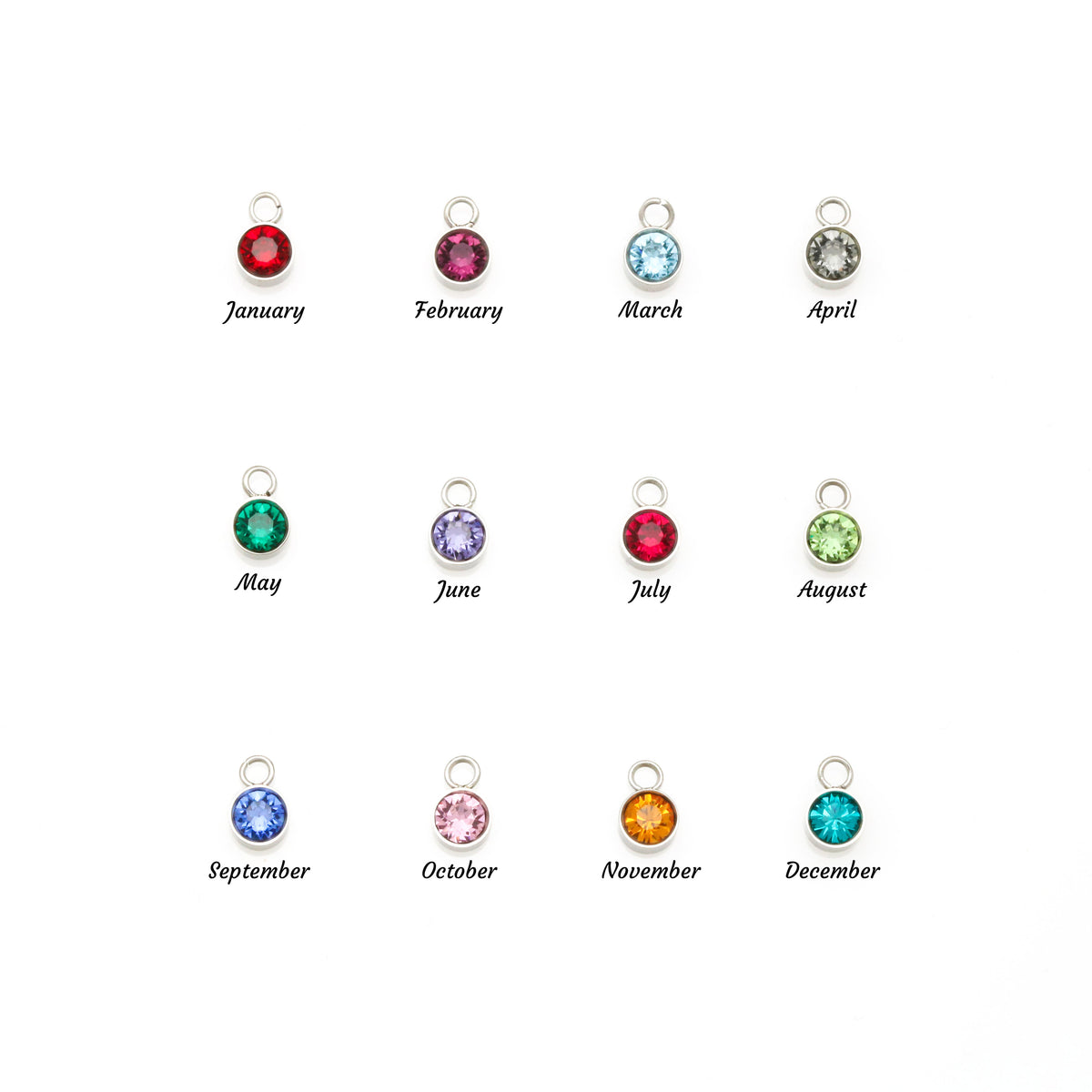Custom Name Necklace with Birthstone — product gallery photo 36