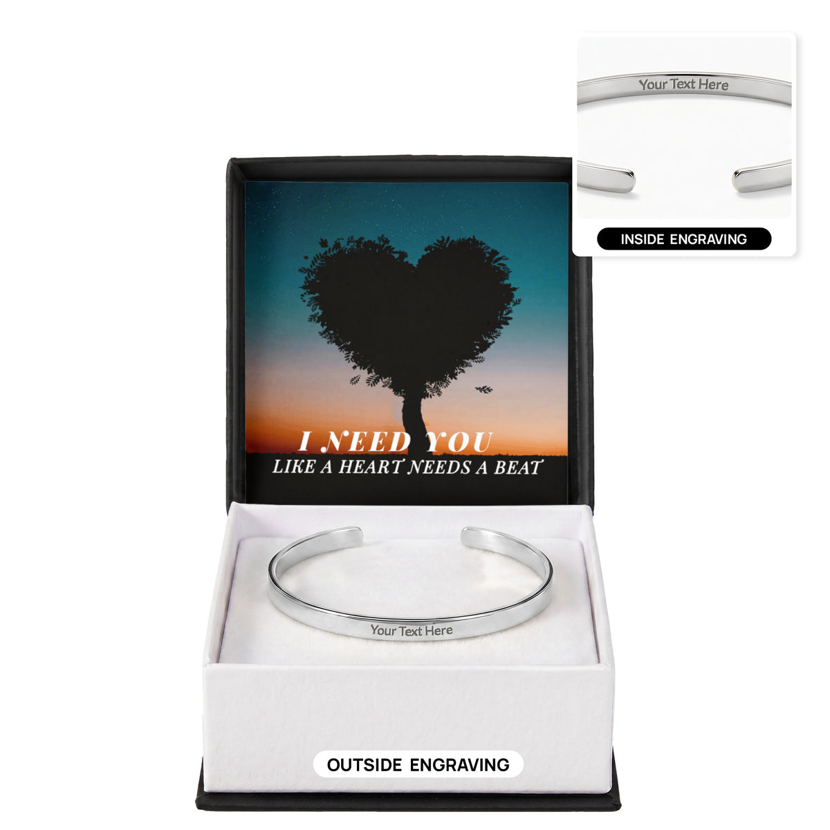 Cuff Bracelet - Engraved